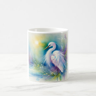 Taza De Café Egret 160924AREF144 - Watercolor