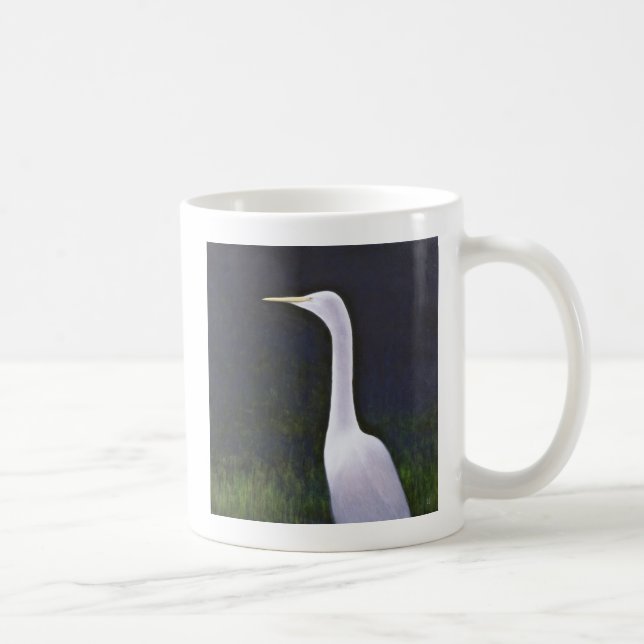 Taza De Café Egret blanco (Derecha)