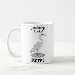 Taza De Café Egret Lucky Bird