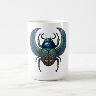 Taza De Café Egyptian Scarab Symbol - Scarab Pharaonic Design 