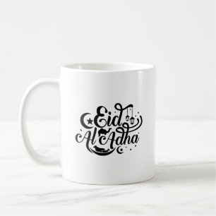 Taza De Café Eid Al-Adha Typography Mug