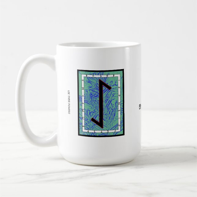 Taza De Café Eihwaz Rune Mug - ¡Resistencia! (Izquierda)