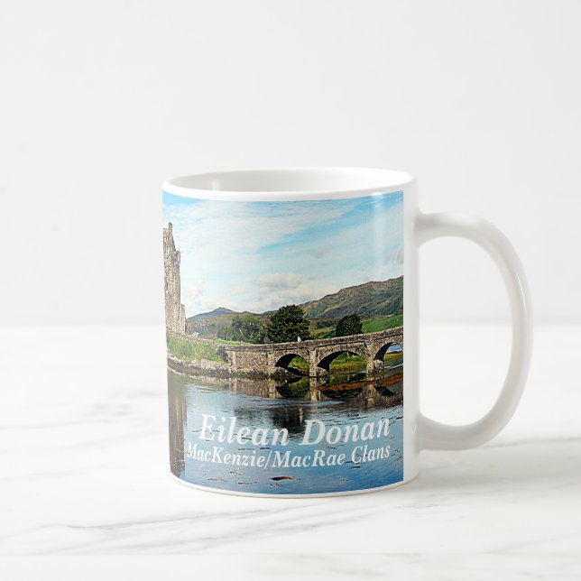 Taza De Café Eilean Donan - MacKenzie/MacRae Clans (Derecha)