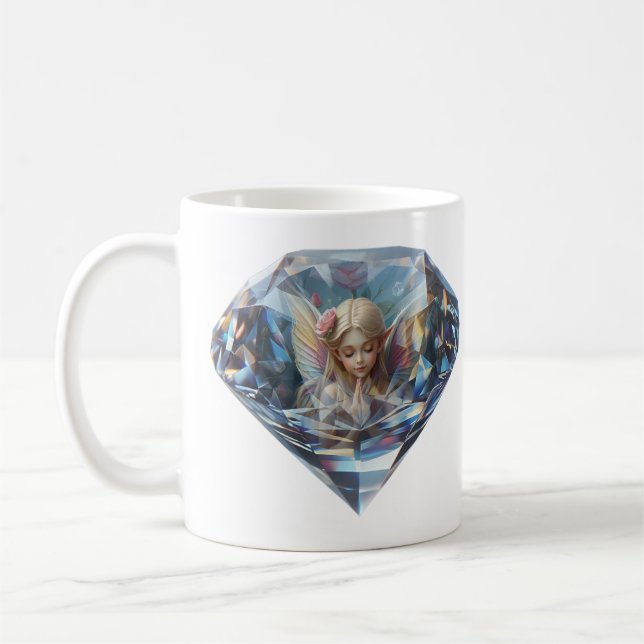 Taza De Café Ein blauer Brillant Diamant mit hübscher Elfin (Izquierda)