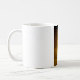 Taza De Café Eine brennende Kerze