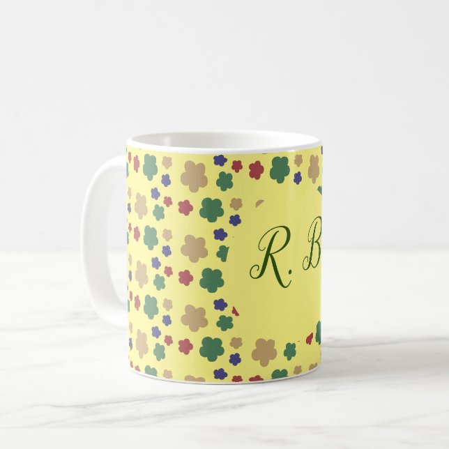 Taza De Café Einfache Blumen (Anverso izquierdo)