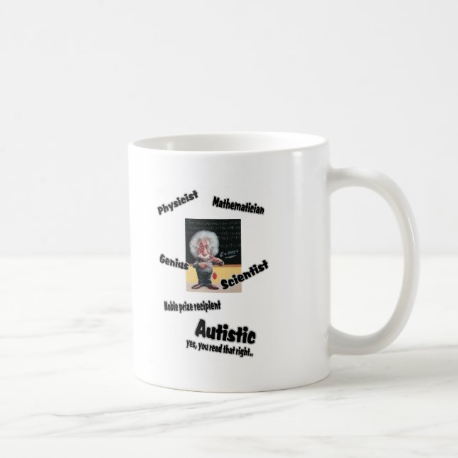 Taza De Café Einstien autístico (Derecha)