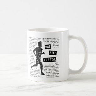 Taza De Café Ejecución Después De Los Objetivos Un Paso A La 
