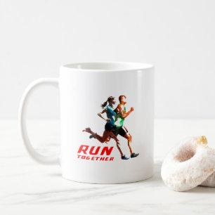 Taza De Café Ejecutar juntos Mug clásico #11