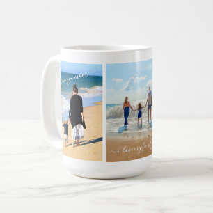 Taza De Café Ejemplo de tazón de café de Collage de fotos famil