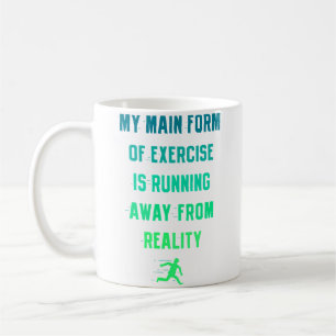 Taza De Café Ejercicio Corriendo de la Realidad