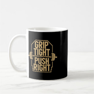 Taza De Café Ejercicio de prensa de banco culturismo fitness en