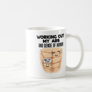 Taza De Café Ejercicio divertido de abdominales para desarrolla