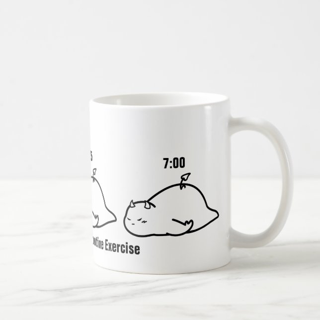 Taza De Café Ejercicio habitual matutino (Derecha)