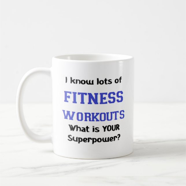 Taza De Café ejercicios de fitness (Izquierda)