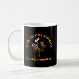 Taza De Café Ejército - 10.º Regimiento de Caballería con Caval