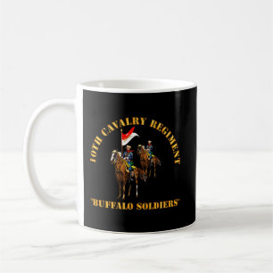 Taza De Café Ejército - 10.º Regimiento de Caballería con Caval