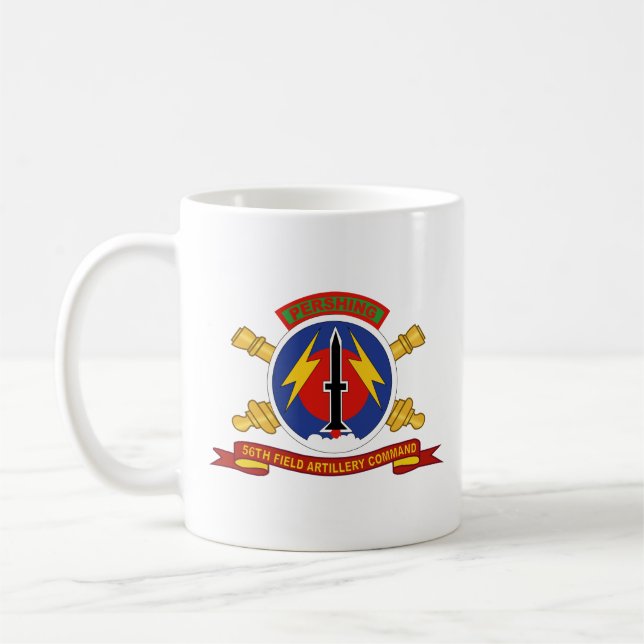 Taza De Café Ejército - 56º Comando de Artillería de Campo Café (Izquierda)