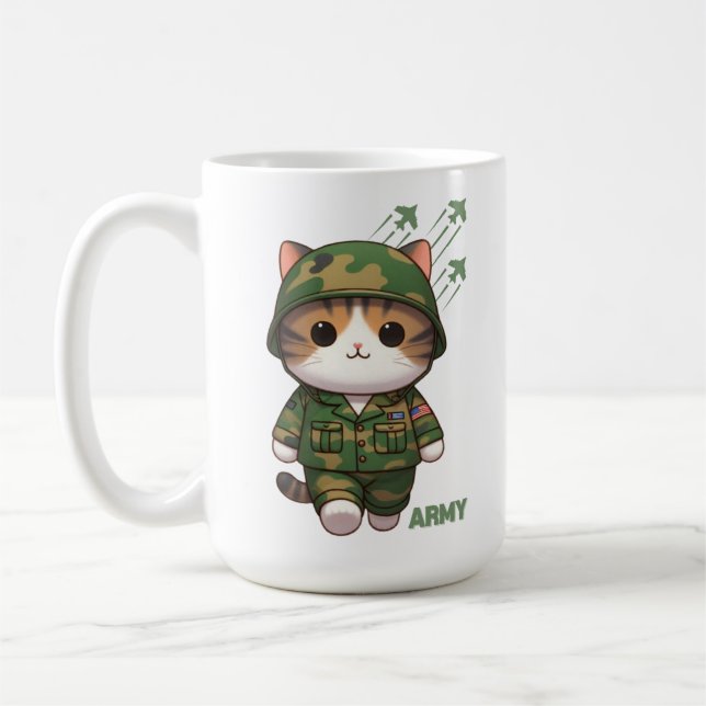 Taza De Café Ejército del gato (Izquierda)