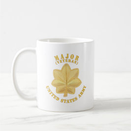 Taza De Café Ejército - Mayor - MAJ - Veterano - V1