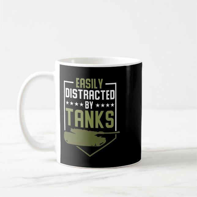 Taza De Café Ejército Militar del tanque de choque del tanque (Izquierda)