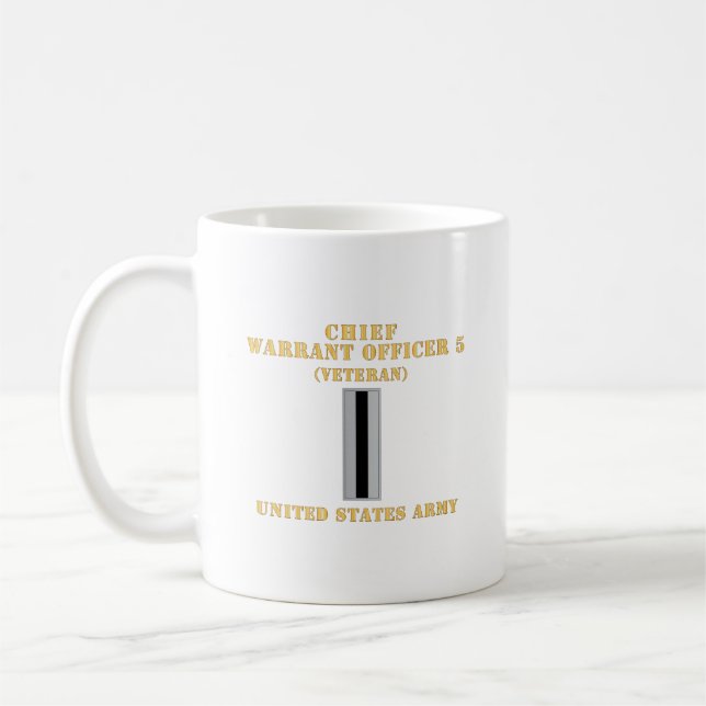 Taza De Café Ejército - Oficial Jefe de Orden 5 - CW05 - Vetera (Izquierda)