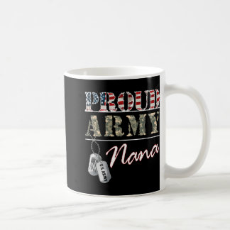 Taza De Café Ejército Orgulloso Nana Bandera Estadounidense Vet