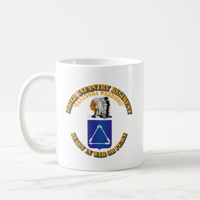Taza De Café Ejército - Regimiento de Infantería 180 - COA (Izquierda)