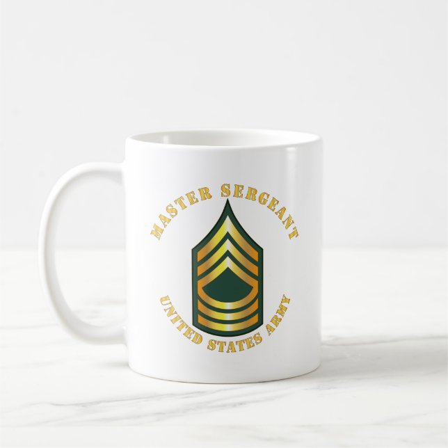 Taza De Café Ejército - Sargento mayor - MSG (Izquierda)
