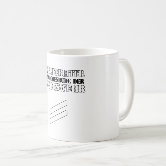 Taza De Café Ejército Soldado Funny Ejército Militar Alemán (Anverso derecho)