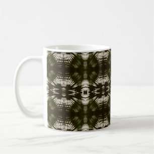 Taza De Café Ejército Verde Sombra de Hoja de Palma