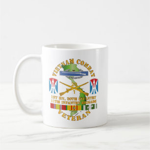 Taza De Café Ejército - Vietnam Vet de Combate - CIB con prime