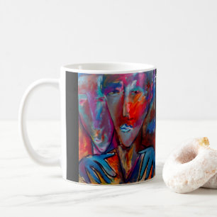 Taza De Café ejgoldguru - Acrílico - Hermanas en luz azul