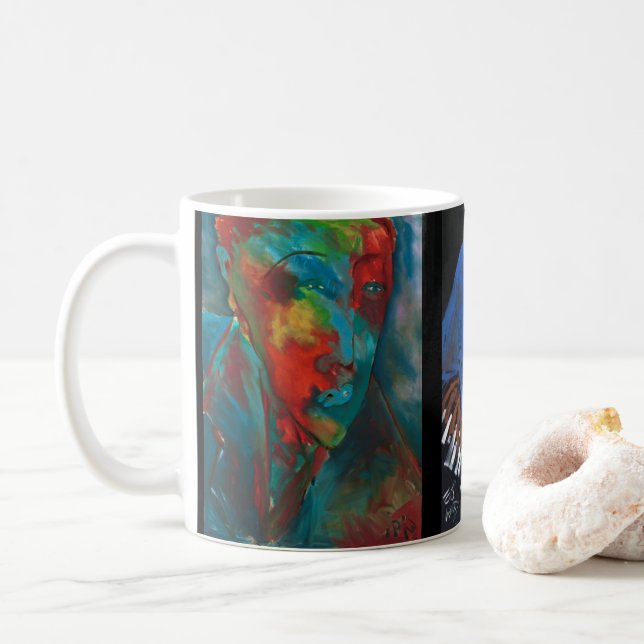 Taza De Café ejgoldguru - Acrílico - Retrato de un ángel (Con donut)