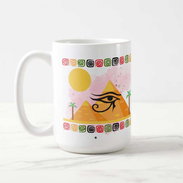 TAZA DE CAFÉ EJYPT ORUS EYE (Izquierda)