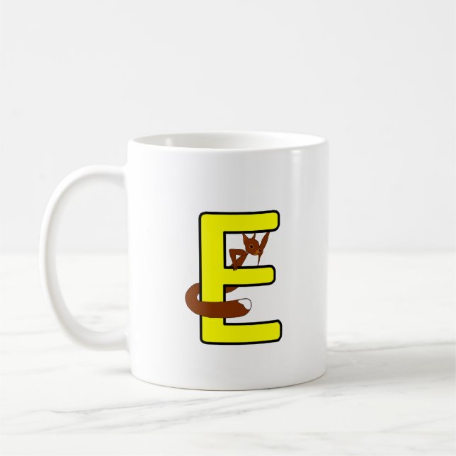 Taza De Café Ekorrmugg Bokstav E Högerhand (Izquierda)
