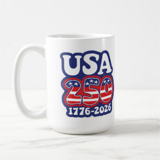 Taza De Café El 250 cumpleaños de América - Groovy USA 250