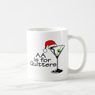 Taza De Café El AA está para los Quitters Martini