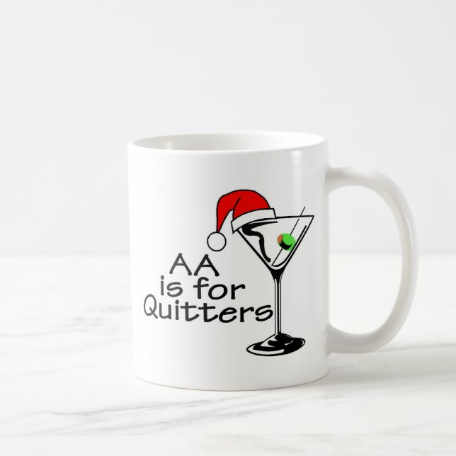 Taza De Café El AA está para los Quitters Martini (Derecha)
