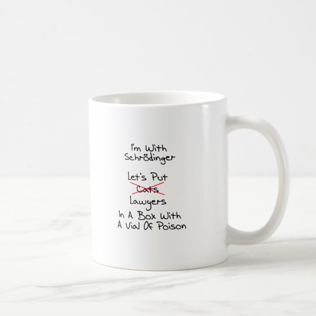 Taza De Café El abogado de Schrodinger (Derecha)