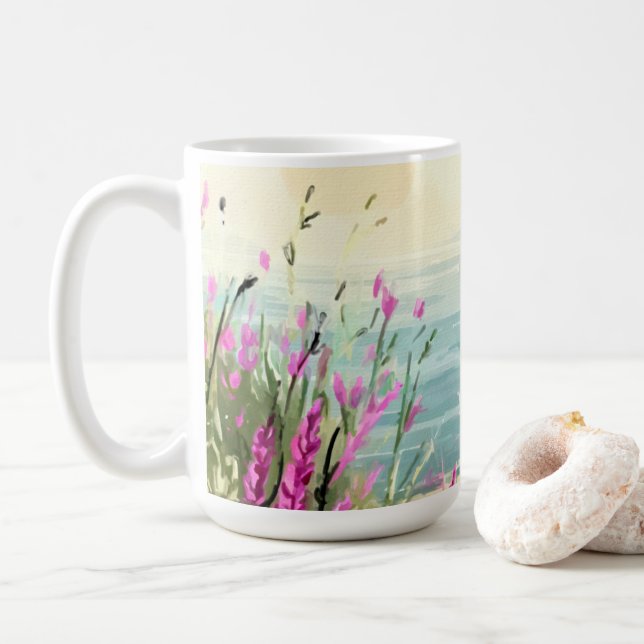 Taza De Café El abrazo de Heather al mar (Con donut)