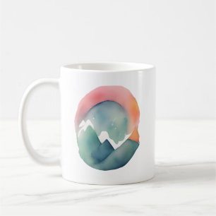 Taza De Café El abrazo del amanecer en las montañas