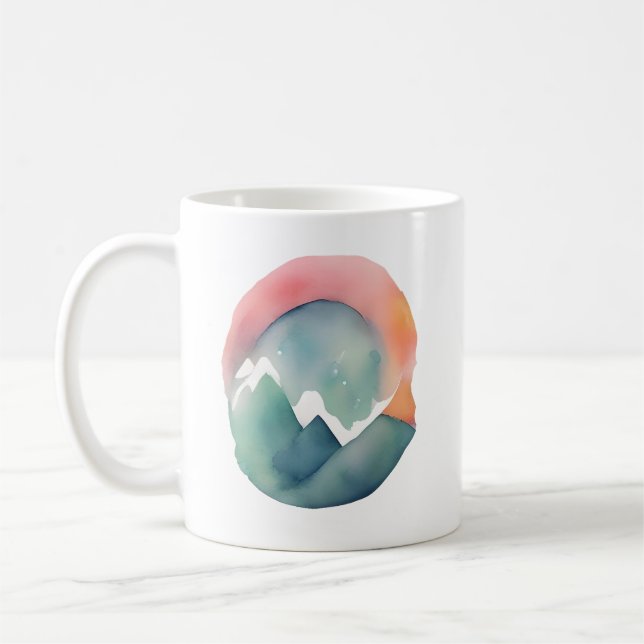 Taza De Café El abrazo del amanecer en las montañas (Izquierda)