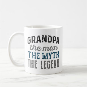 Taza De Café El Abuelo El Hombre El Mito La Leyenda