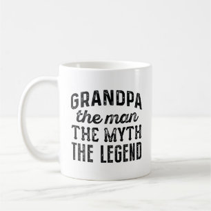 Taza De Café El Abuelo El Hombre El Mito La Leyenda