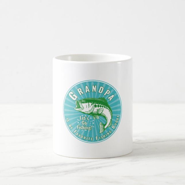 Taza De Café "El abuelo es mi amigo pescador" (Centro)