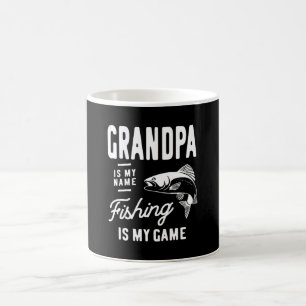 Taza De Café El Abuelo Es Mi Nombre Pescar Es Mi Regalo De Jueg