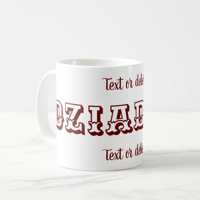 Taza De Café El abuelo polaco de Dziadziu personalizado (Anverso izquierdo)