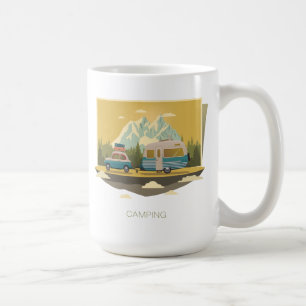 Taza De Café El acampar de la caravana
