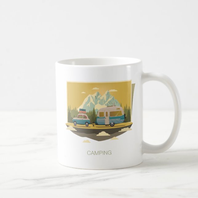 Taza De Café El acampar de la caravana (Derecha)